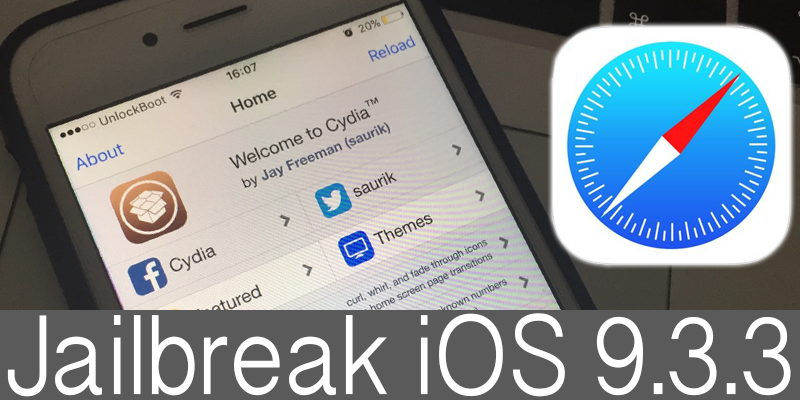 jailbreak iOS 9.3.3 using safari