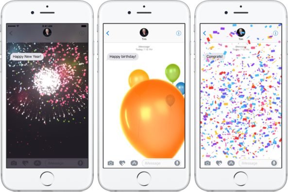 iOS 10 iMessage Effects Not working