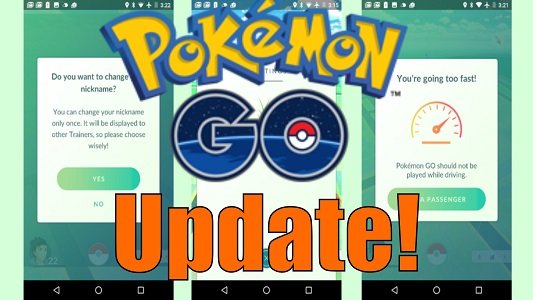 update pokemon go