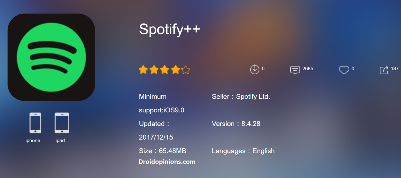 Spotify Hacked Ios Apk Renewjet