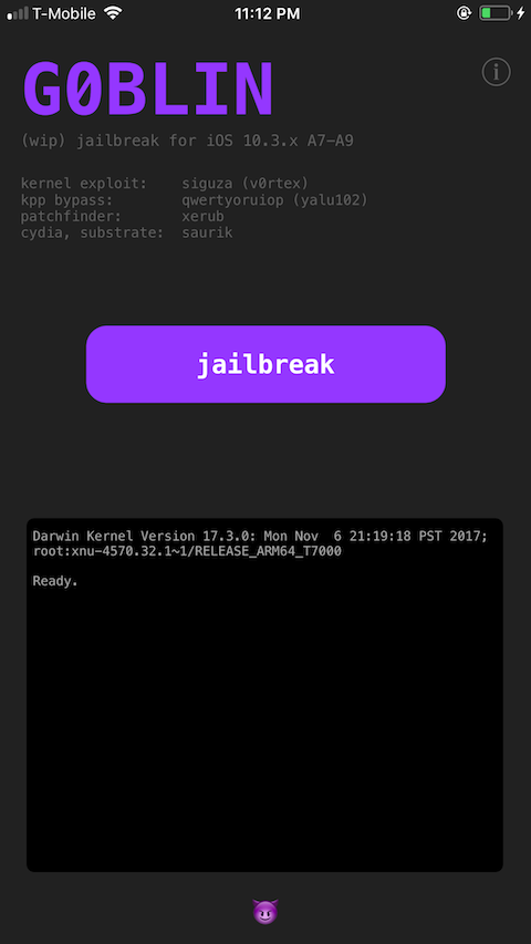 g0blin jailbreak for ios 10.3.3