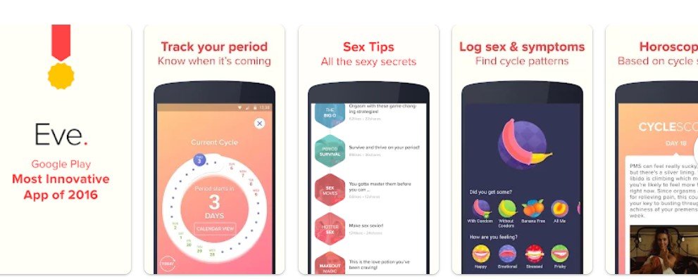 Period (menstrual cycle) tracking apps
